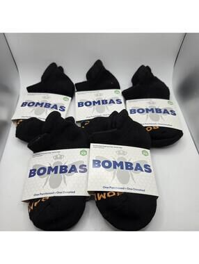 Lot of 5 Bombas Womens Honeycomb Arch Support Socks Low Cut XS X-Small 155348